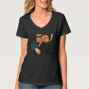 Katze Blume Vase 1 T-Shirt