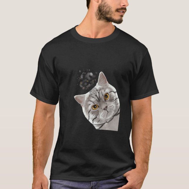 Katze Britisch Kurzhaar T-Shirt (Vorderseite)