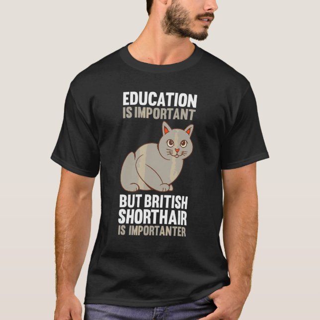 Katze Britisch Kurzhaar T-Shirt (Vorderseite)