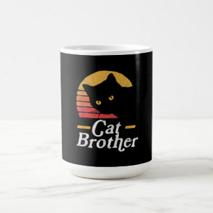 Katze Brother Vintage Retro Geschenk für Katze Lov Kaffeetasse