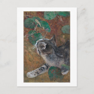 Katze, Bruno Liljefors Postkarte