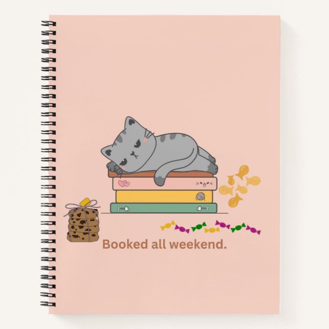 Katze buchen notizbuch (Vorderseite)