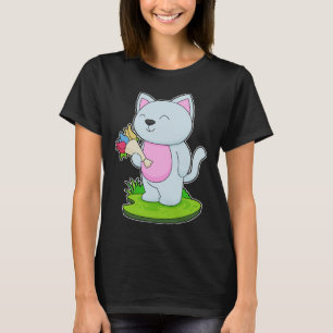 Katze Bündel von Blume T-Shirt
