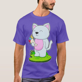 Katze Bündel von Blume T-Shirt