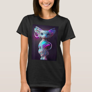 Katze Cyber Punk Weird Männer Frauen Jungen Mädche T-Shirt