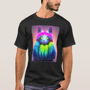 Katze Cyber Punk Weird Männer Frauen Jungen Mädche T-Shirt