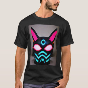 Katze Cyber Punk Weirdo Männer Frauen Jungen Mädch T-Shirt