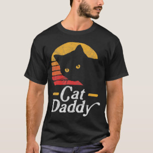 Katze Daddy Achtziges Art Katzenrücklauf gestört T-Shirt