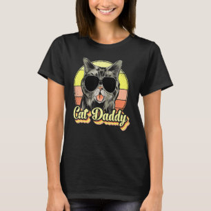 Katze Daddy Bester Katzenvater Aller Zeiten  Katze T-Shirt