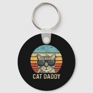 Katze Daddy Retro Katzenunterwäsche Cool Katzenvor Schlüsselanhänger