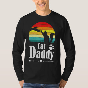 Katze Daddy Retro störte die Sonne mit Hand und Ka T-Shirt