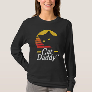 Katze Daddy Vintag Achtzigerjahre Katzenrücklauf e T-Shirt