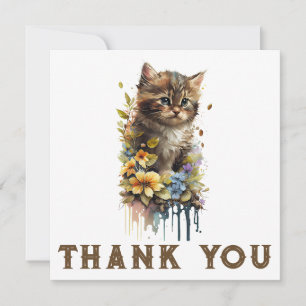 Katze Danke Karte