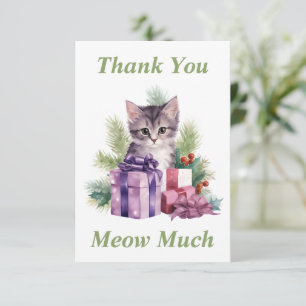 Katze Danke Karte