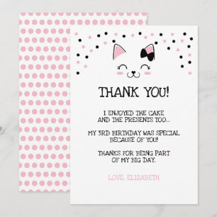 Katze Dankeskarten Einladung
