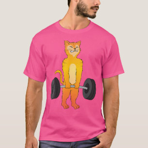 Katze Deadlift Shirt Kraftdreikampf Kitty T-Shirt