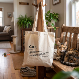 Katze Definition Substantiv Lustiger Katzenliebhab Tragetasche