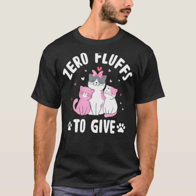 Katze, der es egal ist T-Shirt (Vorderseite)