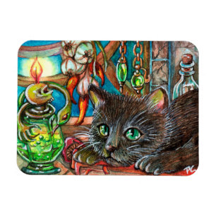 Katze des Alchemist Magnet