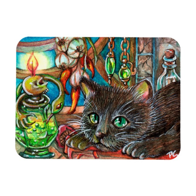 Katze des Alchemist Magnet (Horizontal)