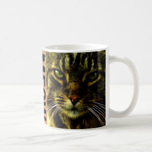 Katze, die Augen-FotoMeow Hypnotizing ist Tasse