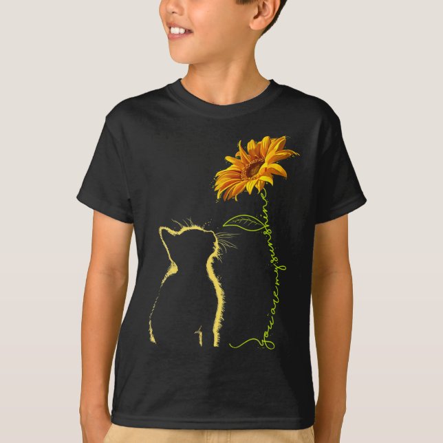 Katze, die du bist meine Sonnenschein Katzen T-Shi T-Shirt (Vorderseite)