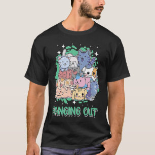 Katze, die herumhängt Kätzchen Katzenmutter T-Shirt