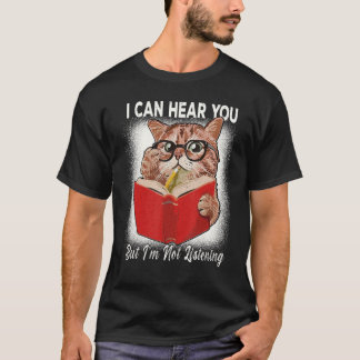 Katze, die ich hören kann, aber ich höre Retro-Kat T-Shirt