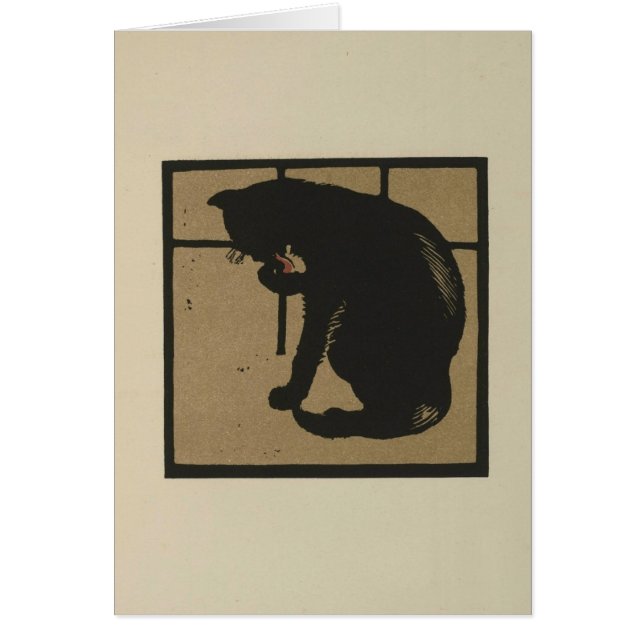 Katze, die ihre Pfoten leckt (Vorne)