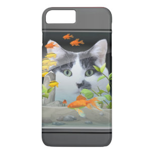 Katze, die im Aquarium blickt Case-Mate iPhone Hülle