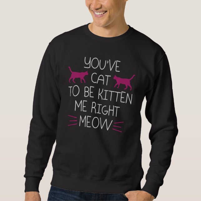 Katze, die mir gefällt sweatshirt (Vorderseite)