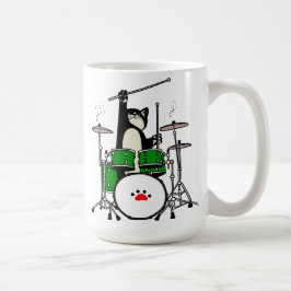 Katze, die musikalisches Geschenk macht, Katze spi Kaffeetasse