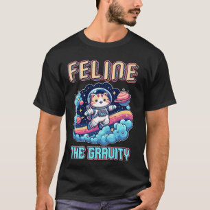 Katze Die Schwerkraft Astronaut Katze Weltraum Abe T-Shirt