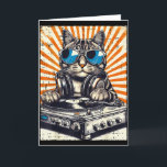 Katze DJ Kopfhörer Plattenspieler Vintage Musik Ed Karte<br><div class="desc">Katze DJ Kopfhörer Plattenspieler Vintage Musik Edm Männer Frauen Kinder</div>