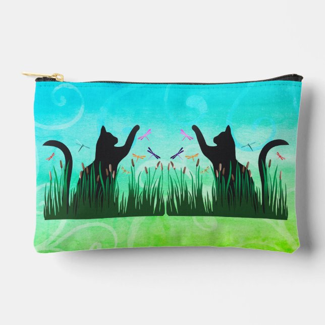 Katze & Drachen  Zubehörtasche (Vorderseite)