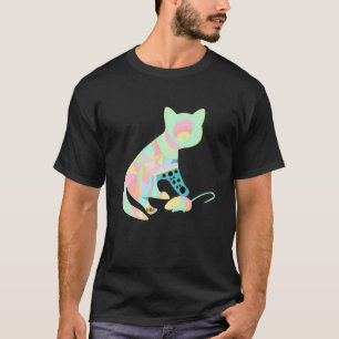 Katze Dreifarbig T-Shirt