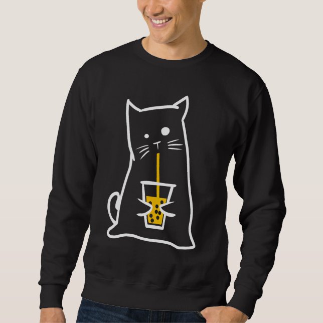 Katze Drink Blase Tee Frauen Boba (Vorderseite)