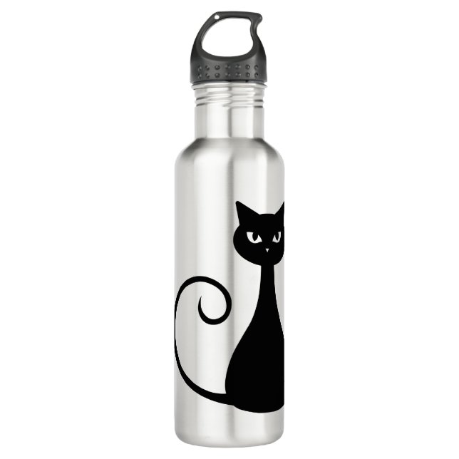 KATZE EDELSTAHLFLASCHE (Vorderseite)