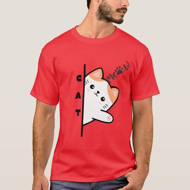 Katze ein perfektes Geschenk für Katzen Liebhaber T-Shirt (Vorderseite)