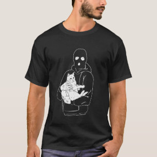 Katze Einbrecher Halloween Lustiger Dieb T-Shirt