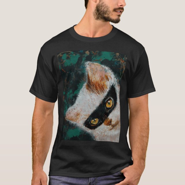 Katze Einbrecher T-Shirt (Vorderseite)
