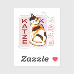 Katze, Einfache Elegante Niedliche Cat Mama Gesche Aufkleber
