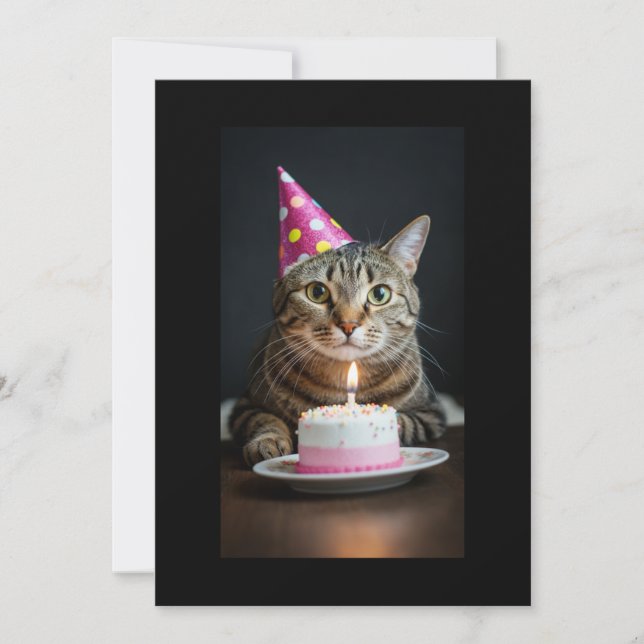 Katze Einladung (Vorderseite)