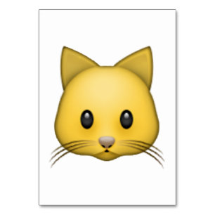 Katze - Emoji Tischnummer