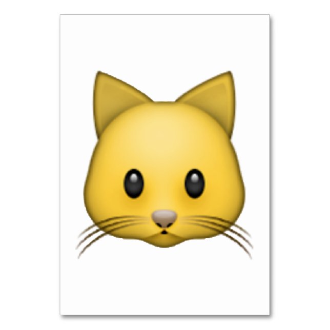 Katze - Emoji Tischnummer (Vorderseite)