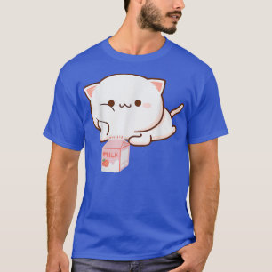 Katze Erdbeermilch Anime Japanisch Kawaii T-Shirt
