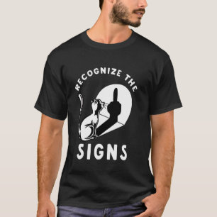 Katze erkennt das Zeichen lustiger Mittelfinger Sc T-Shirt