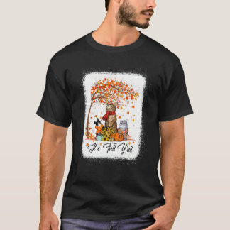 Katze Es ist Herbst Yu2019all Kürbisse Herbst Hall T-Shirt