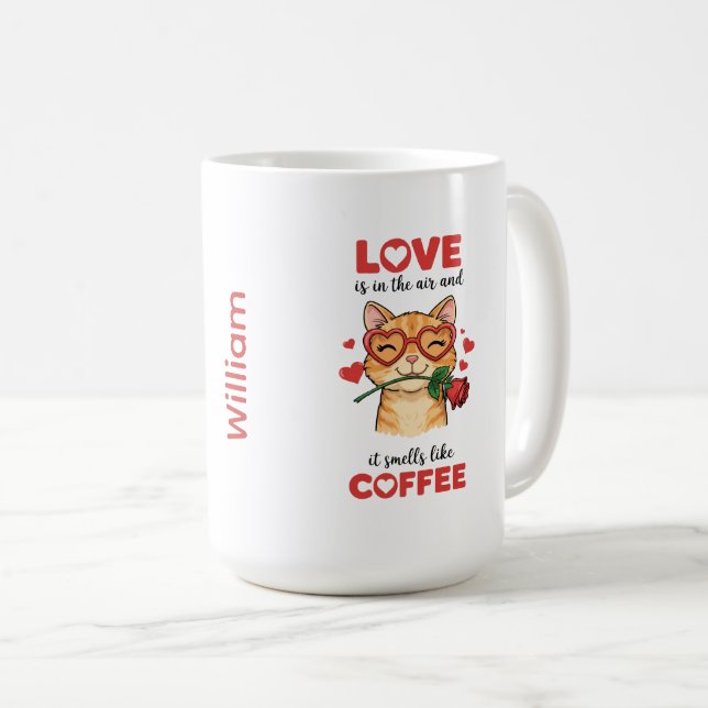 Katze Express Your Love Tasse (VorderseiteRechts)