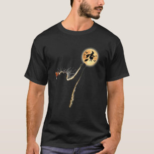 Katze fängt den Mond Halloween-Kostüme für Männer T-Shirt